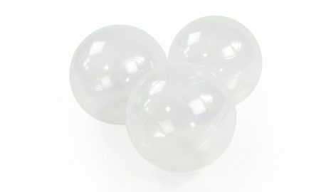 MeowBaby® Plastové Loptičky do suchého bazénu 7cm, transparentne - 50 ks