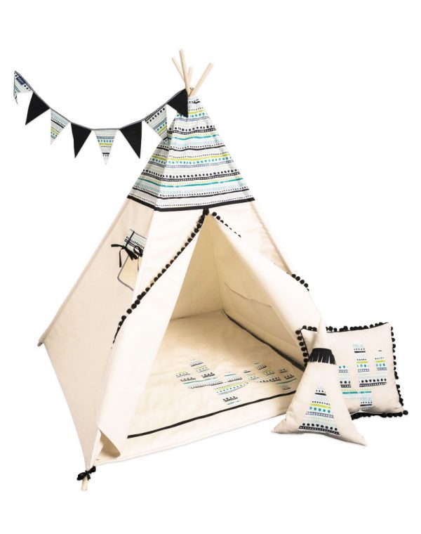 Detský stan Tipi, sada Teepee AZTEC 2