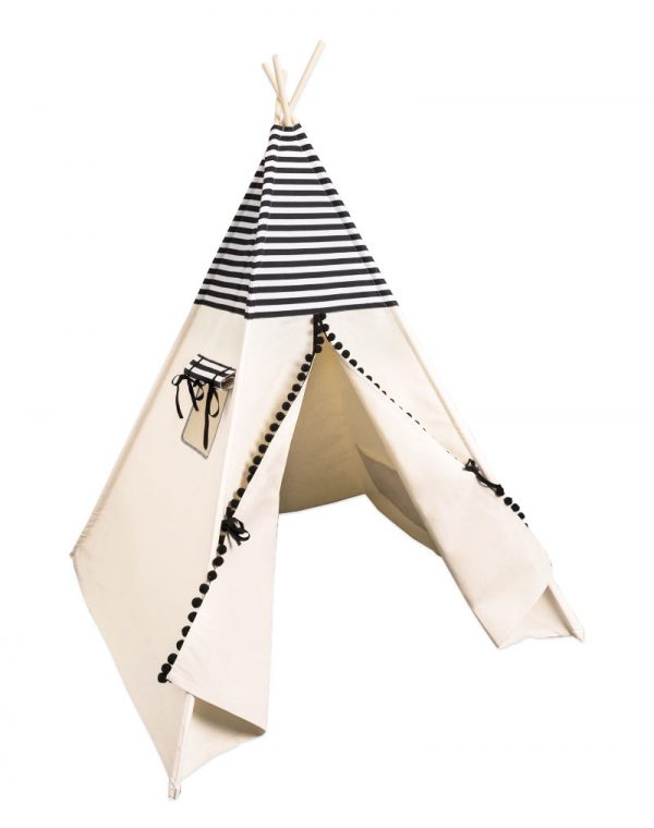 Tipi Black & White, teepee v pruhovom vzore